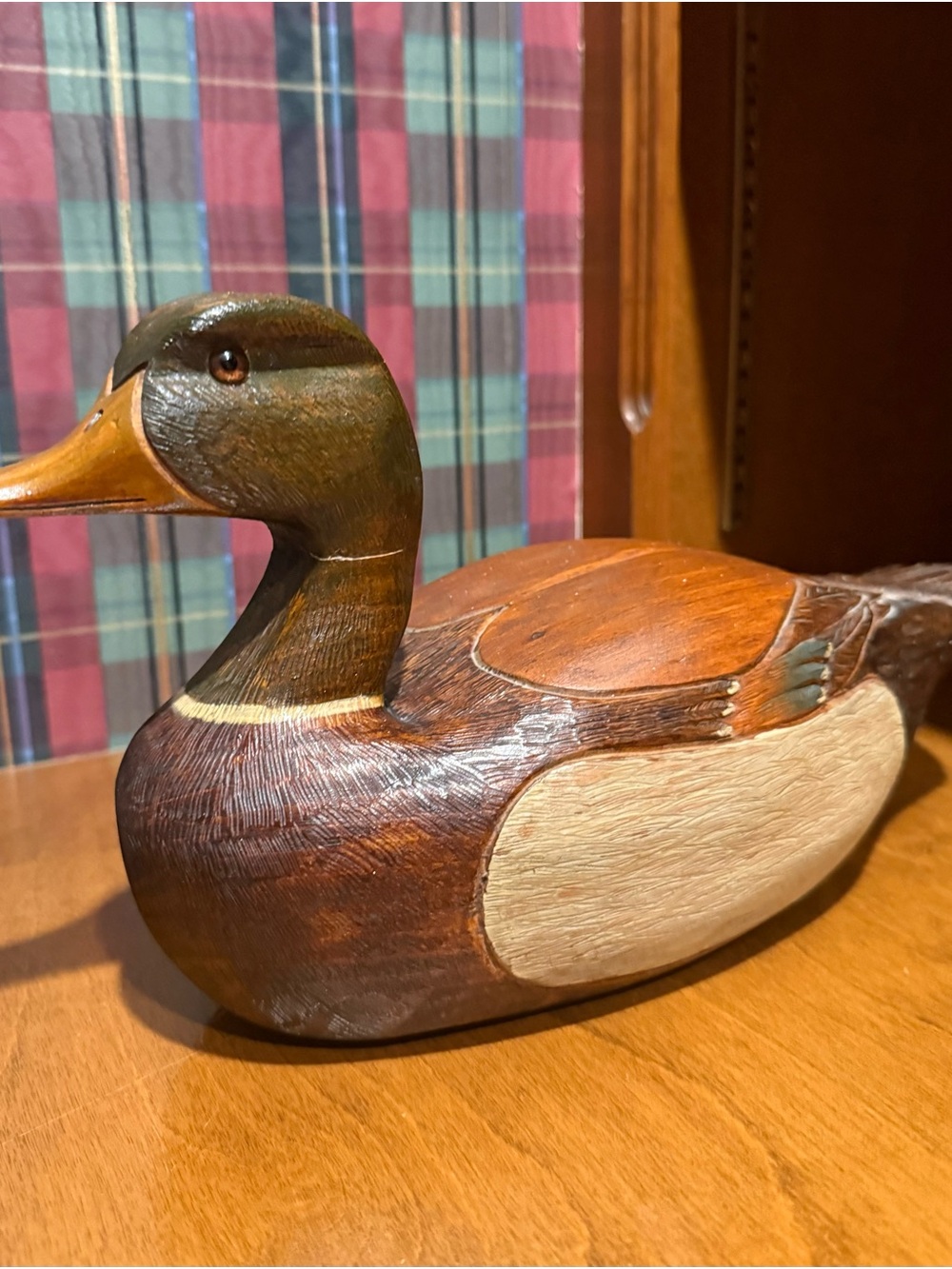 Rare M Soper Signed Hand Carved Wooden Mallard Duck Decoy Limited Edition 5/37